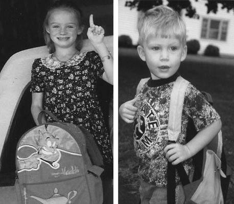 2 kids backpack