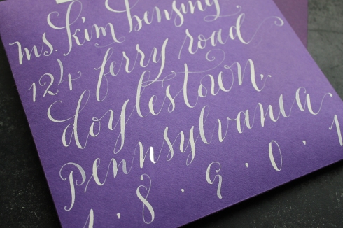 6. Modern Envelope Calligraphy by Molly Super-Thorpe