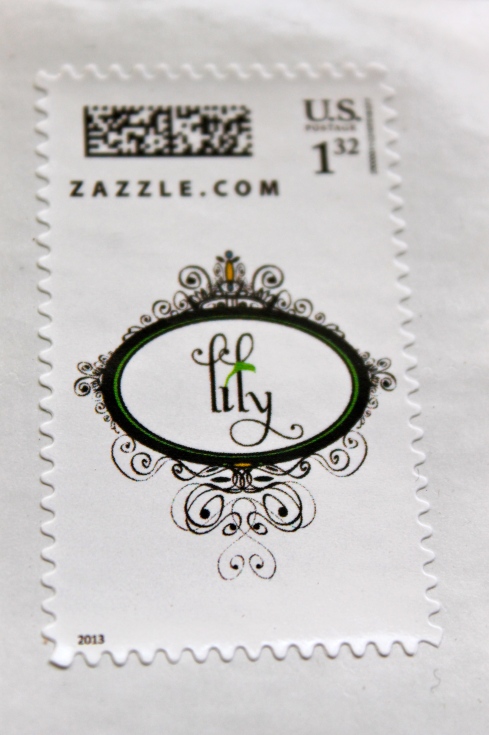 7. Lily's Custom Stamp from Zazzle